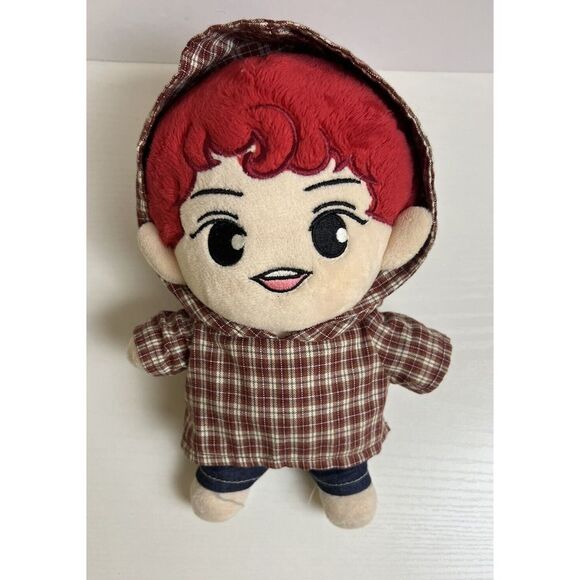 23cm KPOP EXO Plush OHH Sehun Doll Stuffed Toy w/clothes Oh SeHun Original Red - Picture 1 of 10